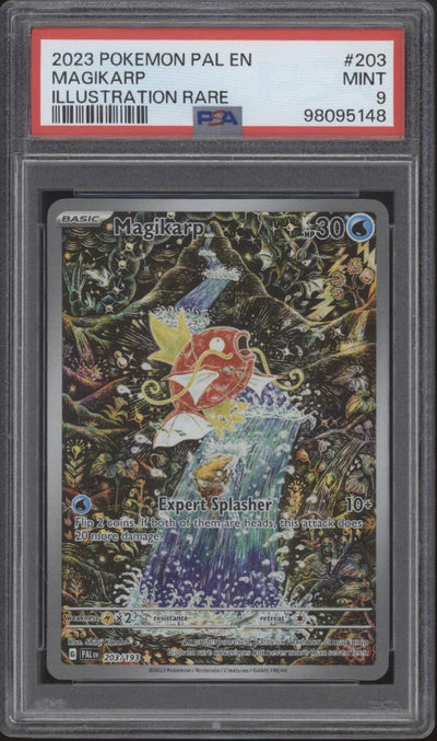 Magikarp Pokemon Paldea Evolved Illustration Rare #203 PSA 9 #2