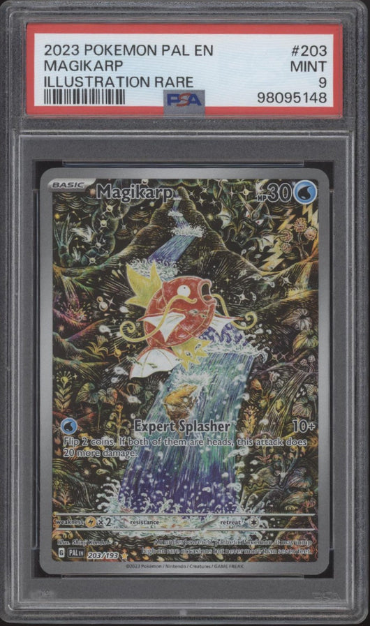 Magikarp Pokemon Paldea Evolved Illustration Rare #203 PSA 9 #2