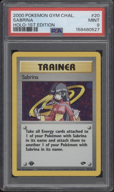 Sabrina Pokemon Gym Challenge Holo 1st Edition #20 PSA 9