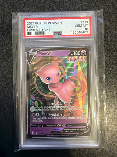 Pokemon: PSA 10 Mew V - Fusion Strike