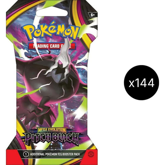 Pokemon: Mega Evolution Pitch Black 144ct Sleeved Blister Case (ME05) *Expected Release Date 07-17-2026*