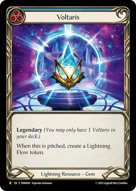 Voltaris (Blue) [OMN000] (Omens of the Third Age)  Cold Foil