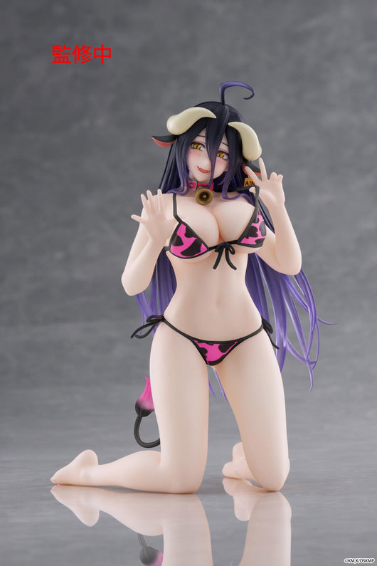 PREORDER Overlord Desktop Cute Figure Albedo (Cow-Print Swimsuit Version) (re-run)