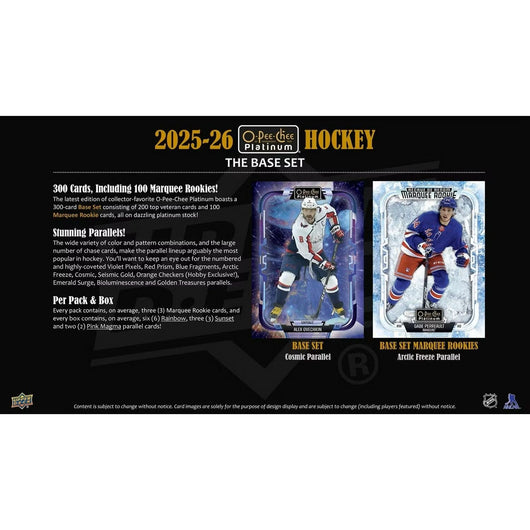 2025-26 Upper Deck O-Pee-Chee Platinum Hockey Hobby Box *Contact Us To Order*