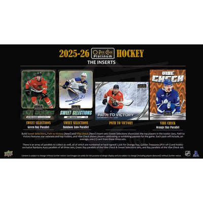 2025-26 Upper Deck O-Pee-Chee Platinum Hockey Hobby Box *Contact Us To Order*