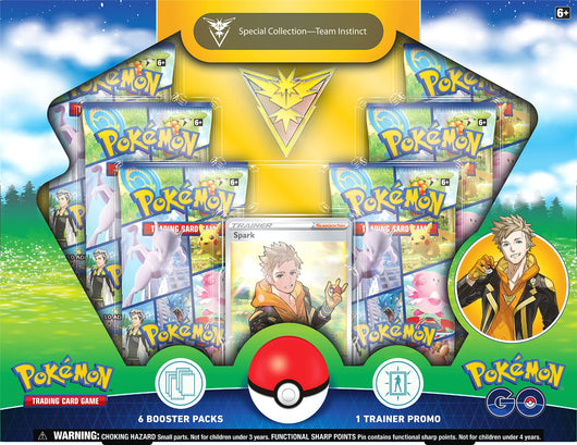 TCG: GO Special Collection - Team Instinct (1 Foil Promo Card, 1 Deluxe pin & 6 Booster Packs)