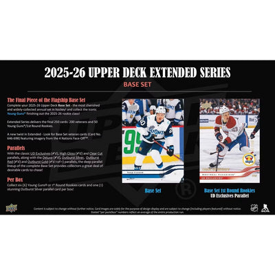 2025-26 Upper Deck Extended Series Hockey Hobby Box *Contact Us To Order*