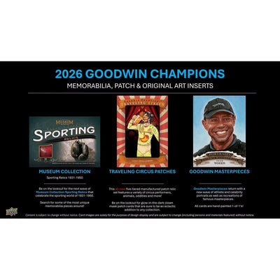 2026 Upper Deck Goodwin Champions Hobby Box *Contact Us To Order*