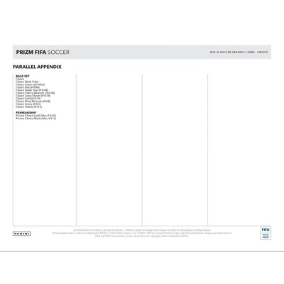 2025-26 Panini Prizm FIFA Soccer Choice Box