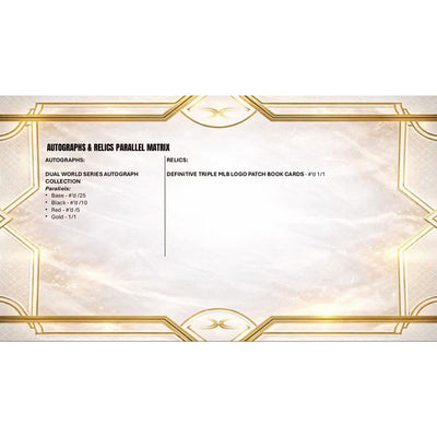 2025 Topps Definitive Baseball Hobby 2-Box Case