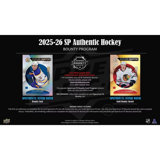 2025-26 Upper Deck SP Authentic Hockey Hobby Box *Contact Us To Order*