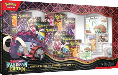 Pokemon - TCG - Paldean Fates Great Tusk ex & Iron Treads ex Premium Collection