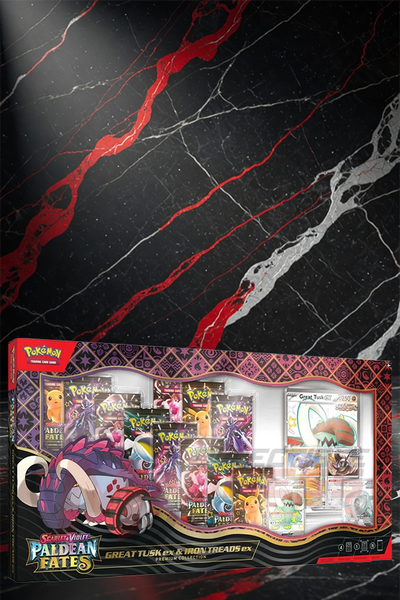 Pokemon - TCG - Paldean Fates Great Tusk ex & Iron Treads ex Premium Collection