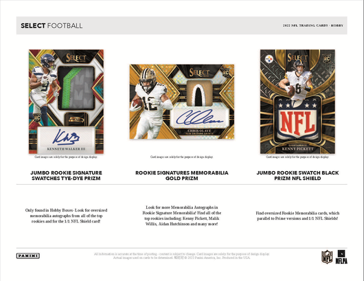 2022 Panini Select Football Hobby Box