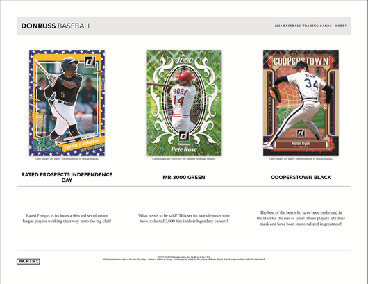 2023 Panini Donruss Baseball Hobby 16 Box Case