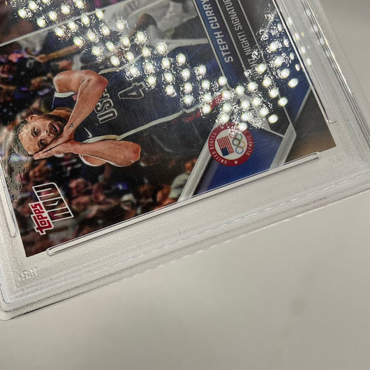 Steph Curry / Lionel Messi 2024 Topps Now MLS #128 PSA 10