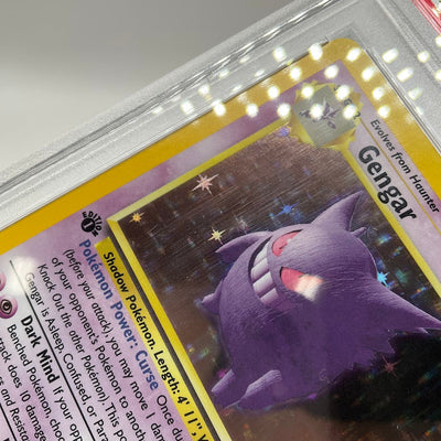 Gengar Pokemon Fossil Holo 1st Edition #5 PSA 9