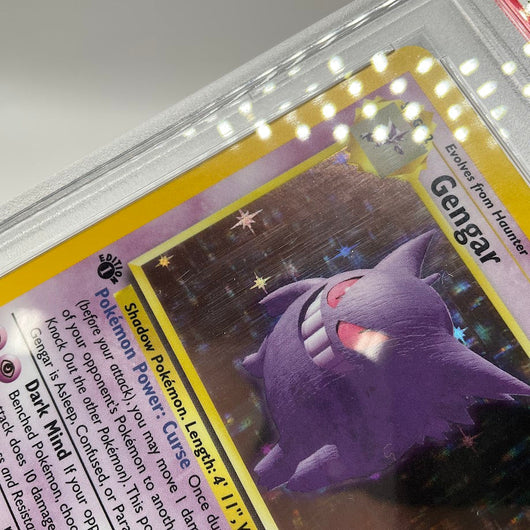 Gengar Pokemon Fossil Holo 1st Edition #5 PSA 9