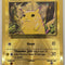 Pikachu Metal Gold Card UPC Pokemon 25th Anniversary Celebrations 58/102