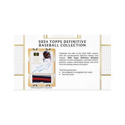 2024 Topps Definitive Baseball Hobby Box