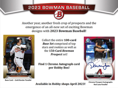 2023 Bowman Baseball Hobby 12 Box Case