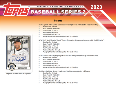 2023 Topps Series 2 Baseball Jumbo 6 Box Case