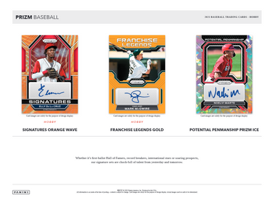 2023 Panini Prizm Baseball Hobby 12 Box Case