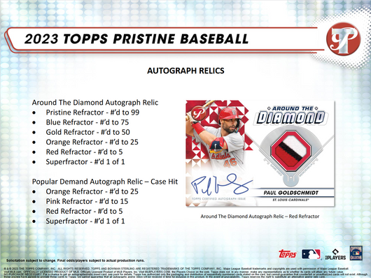 2023 Topps Pristine Baseball Hobby Box