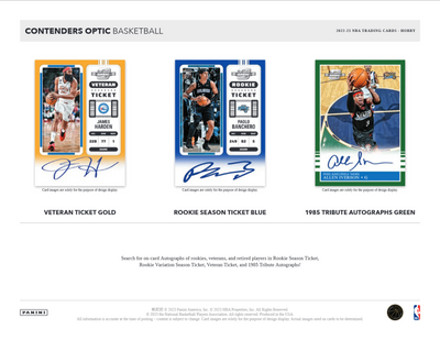 2022-23 Panini Contenders Optic Basketball Hobby Box