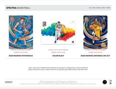 2022/23 Panini Spectra Basketball Hobby 8 Box Case