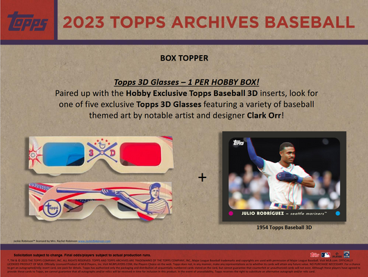 2023 Topps Archives Baseball Hobby 10 Box Case