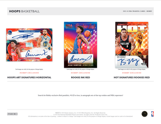 2023-24 Panini NBA Hoops Basketball 20 Hobby Box Case