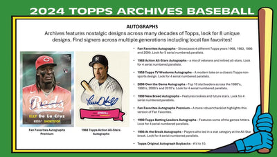 2024 Topps Archives Baseball Blaster Box 40 Box Case