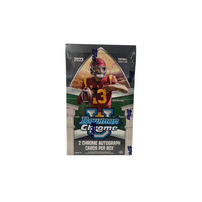 2023 Bowman Chrome University Football Hobby 12 Box Case