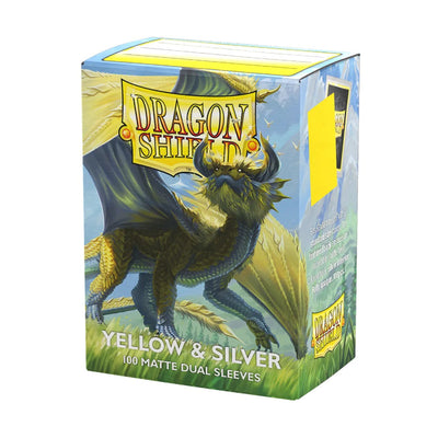 PREORDER Dragon Shield: Sleeves  Matte Dual  Yellow & Silver