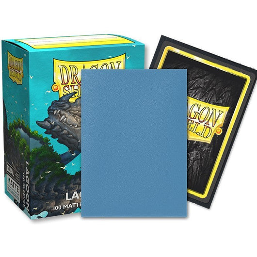 PREORDER Sleeves - Dragon Shield - Box 100 - Standard Size Dual Matte Lagoon Blue Saras