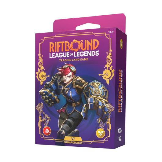 PREORDER Riftbound: League of Legends TCG  Champion Deck Display  Unleashed: Vi