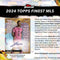 2024 Topps Finest MLS Soccer Hobby 8 Box Case