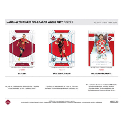 2022 Panini National Treasures FIFA Road To World Cup Soccer Hobby 4 Box Case