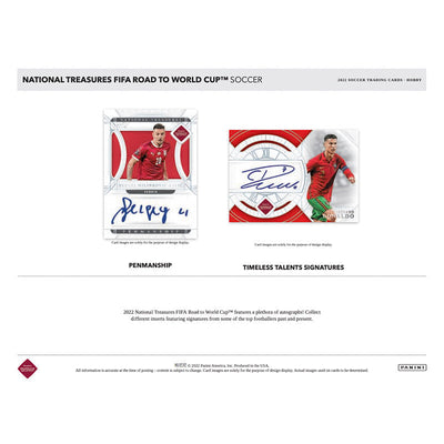 2022 Panini National Treasures FIFA Road To World Cup Soccer Hobby 4 Box Case