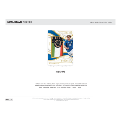 2024 Panini Immaculate Soccer Hobby Box