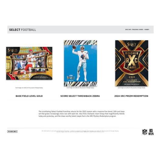 2023 Panini Select Football Hobby 12 Box Case