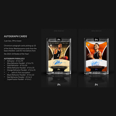 2023/24 Topps Mercury Victor Wembanyama Basketball Box