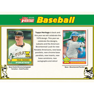 2025 Topps Heritage Baseball Hobby 12 Box Case