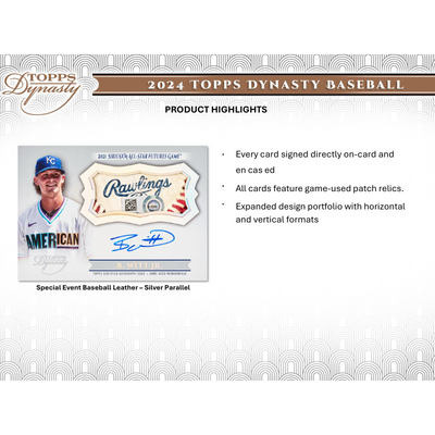 2024 Topps Dynasty Baseball Hobby Box