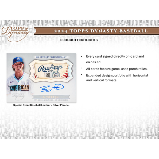 2024 Topps Dynasty Baseball Hobby Box