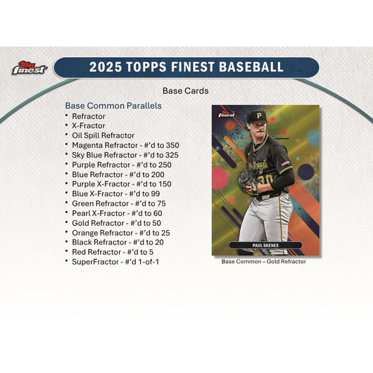 2025 Topps Finest Baseball Hobby 8 Box Case