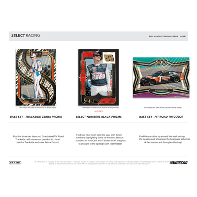 2025 Panini Select Racing Hobby 12 Box Case
