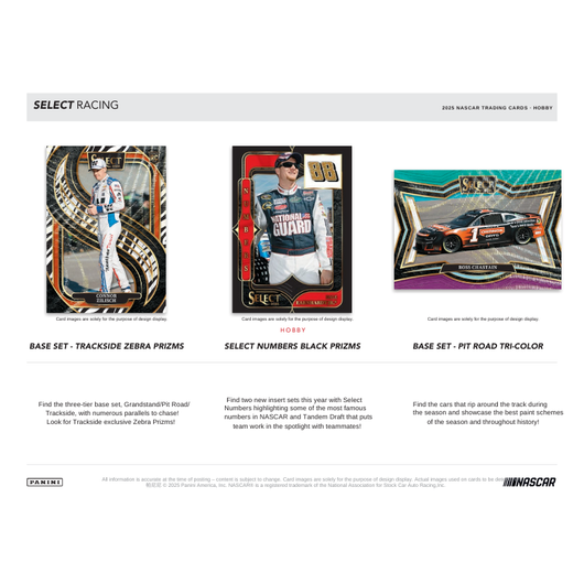 2025 Panini Select Racing Hobby 12 Box Case