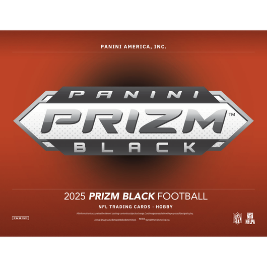 2025 Panini Prizm Black Football Hobby 12 Box Case
